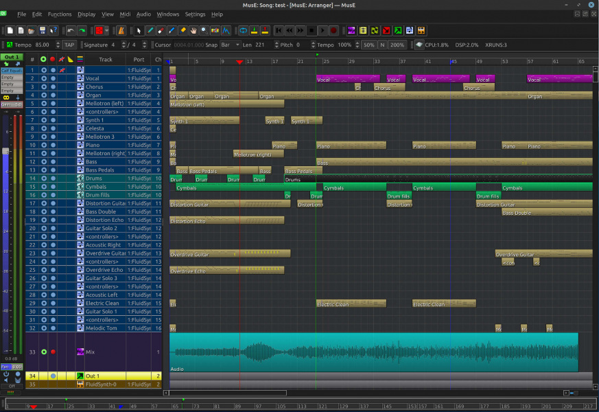 arranger_new_small.jpg Screenshot of main MusE window.