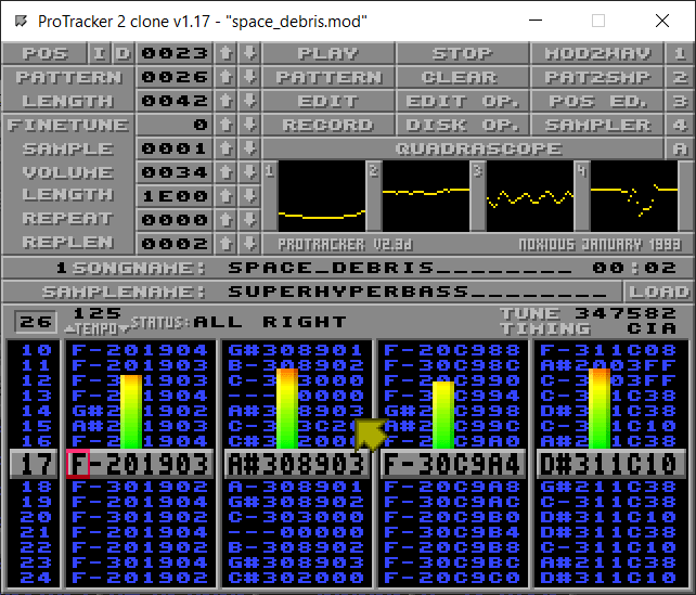 ProTracker 2 clone | Libre Audio Visual