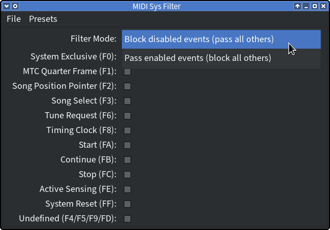 MIDISysFilter.png MIDISysFilter generic UI in jalv