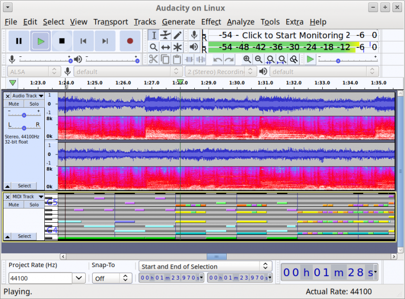 audacity m4a to mp3